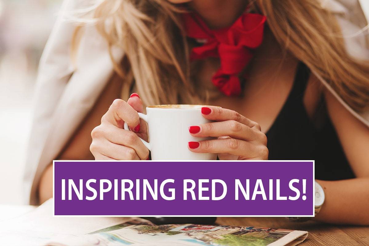 Inspiring red nails!