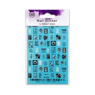 Nail Sticker - 3D Quotes