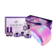 KIT - Luxury Gel Kit Platinum with Pink Unicorn UV/LED Lamp