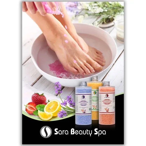 Sara Beauty Spa fürdősók és pedikűrözés 420x594 mm postzter