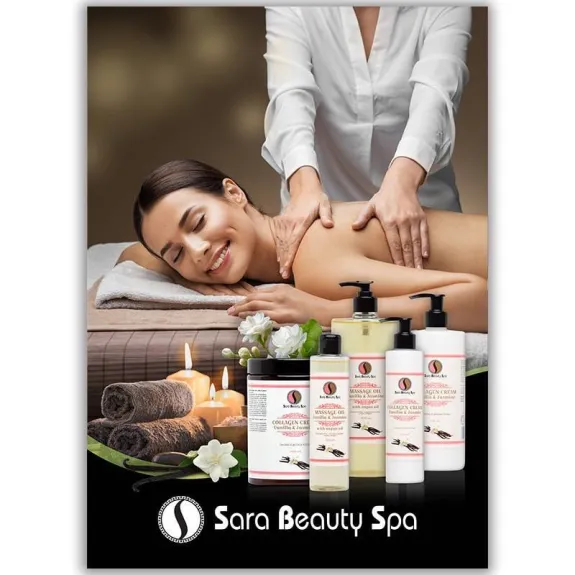 Sara Beauty Spa masszázsolajok  420x594 mm poszter