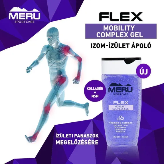 Gel complex FLEX Mobility cu colagen, MSM, gluzozamină, condroitină, Roswellia