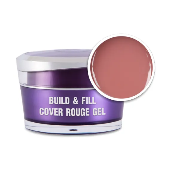 Build&Fill Cover Gel Rouge - Körömágyhosszabbító zselé 50ml