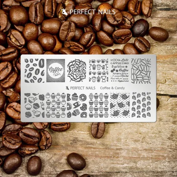 Stamping Plate - Coffee & Candy