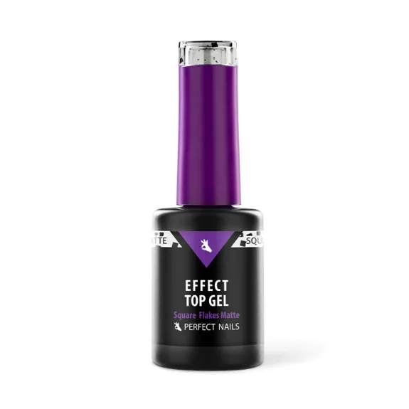 Flakes Effect Top Gel - Square Flakes Matte