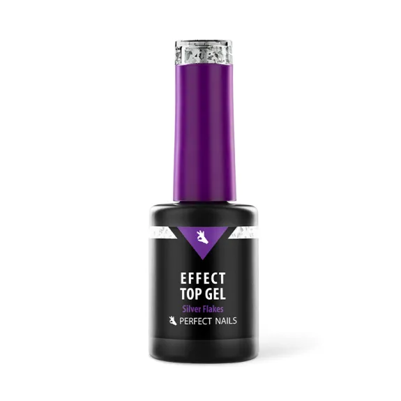 Flakes Effect Top Gel - Silver Flakes