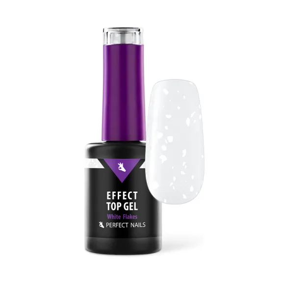 Flakes Effect Top Gel - White Flakes