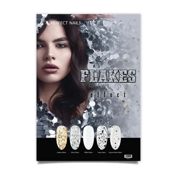 Perfect Nails Poster A2 - Flakes Effect Collection