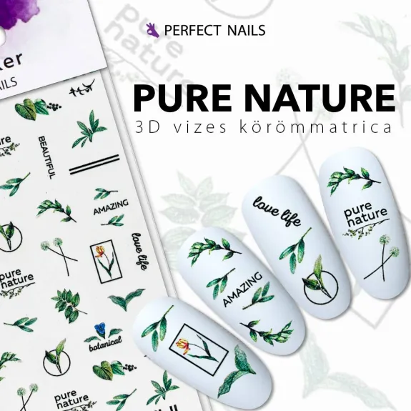 Autocolant pentru unghii - 3D Pure Nature