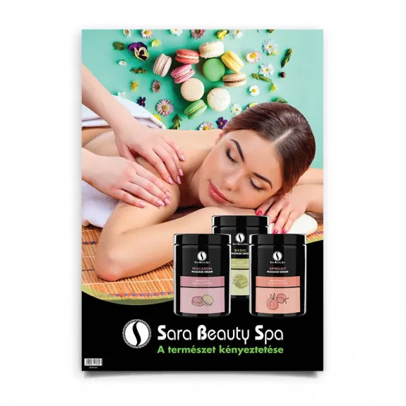 Sara Beauty Spa Creme de masaj Poster A2