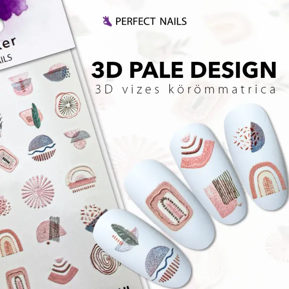 Nail Sticker - 3D Pale Design