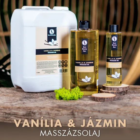 Masszázs olaj - vanília & jázmin - argán olajjal - 1000ml