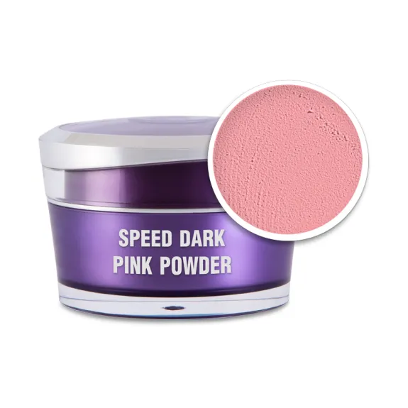 Műkörömépítő porcelánpor - Speed Dark Pink powder 5ml