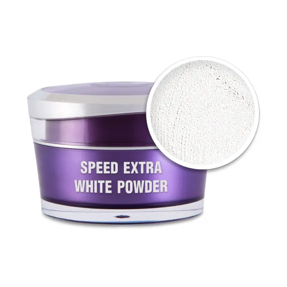 Műkörömépítő porcelánpor - Pudră Speed Extra White 15ml