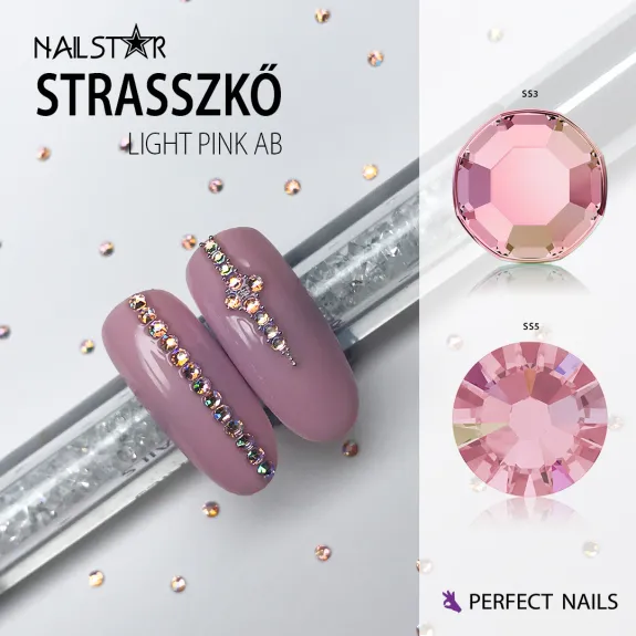 Rhinestone NailStar SS3 - Light Pink AB 100db