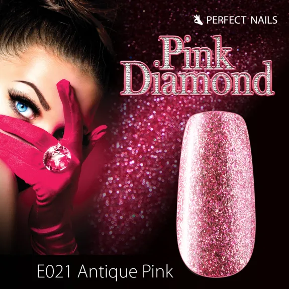 LacGel Effect E021 Gel Polish 4ml - Antique Pink - Pink Diamond