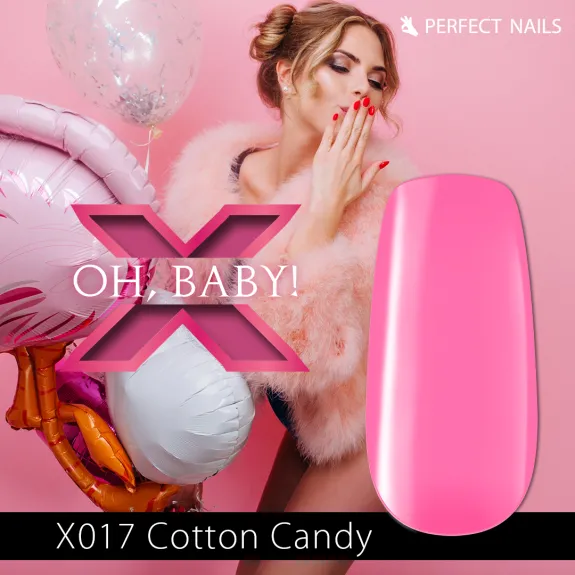 LacGel LaQ X Gel Polish 8ml - Cotton Candy X017 - Oh, Baby!
