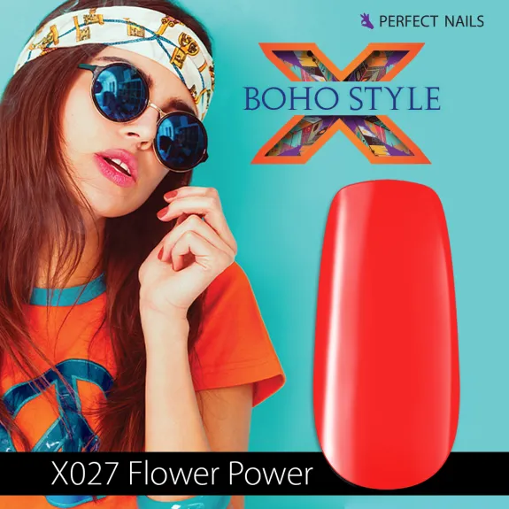 LacGel LaQ X Gel Polish 8ml - Flower Power X027 - Boho Style