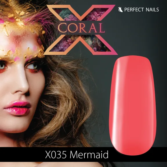 LacGel LaQ X Gel Polish 8ml - Mermaid X035 - Coral