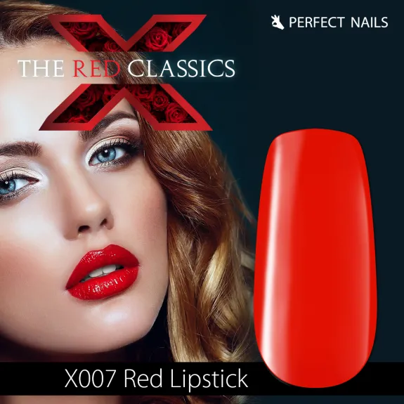 LacGel LaQ X Gel Polish 8ml - Red Lipstick X007 - The Red Classics