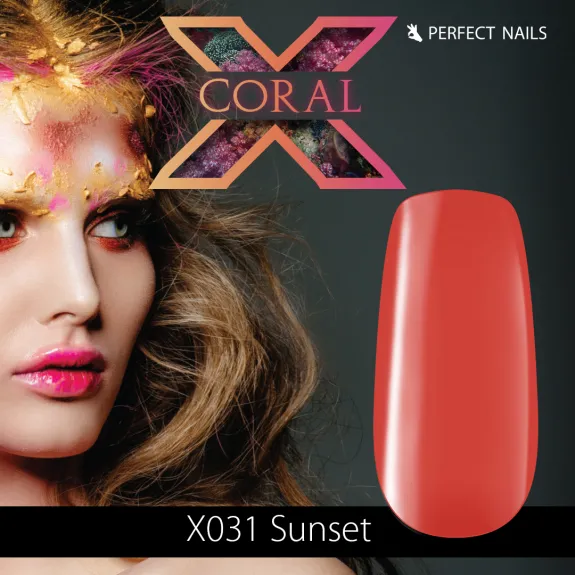 LacGel LaQ X Gel Polish 8ml - Sunset X031 - Coral