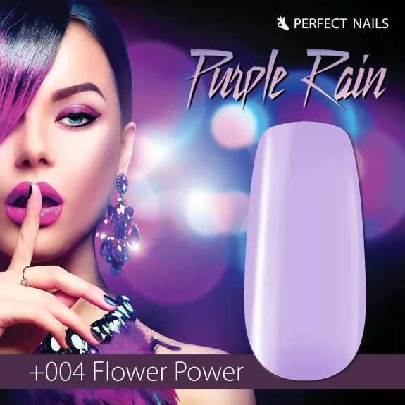 LacGel Plus +004 Gel Polish 8ml - Flower Power - Purple Rain