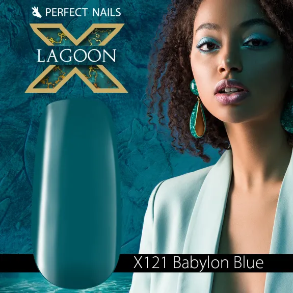 LacGel LaQ X Gel Polish 8ml - Babylon Blue X121 - Lagoon