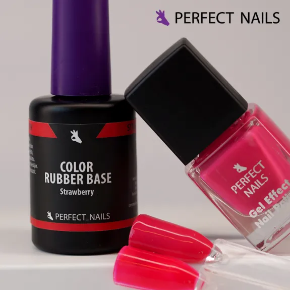 Color Rubber Base Gel - Strawberry 4ml