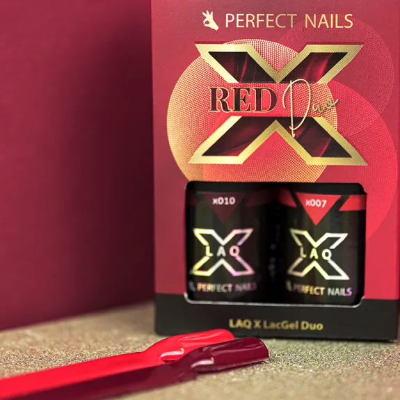 LacGel LaQ X Red Duo Gel Polish Selection