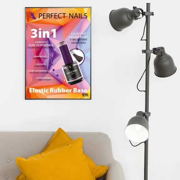 Poster Perfect Nails A2 - Baza de cauciuc colorat