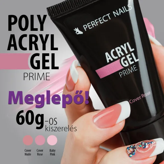 PolyAcryl Gel Prime in Tube - Cover Rose 60g