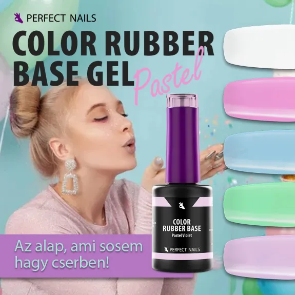 Color Rubber Base Gel - Pastel Violet 8ml