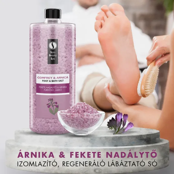 Sare de relaxare musculară, regenerare pentru picioare și baie – Arnică și consolă 1320 g