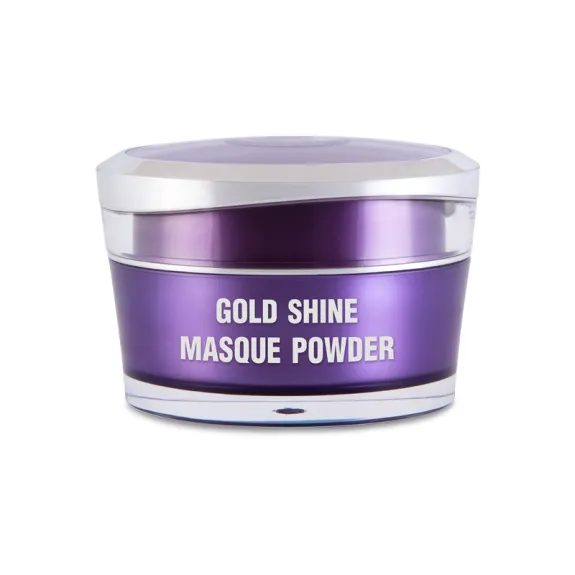 Körömágyhosszabbító porcelánpor - Pudră Masque Gold Shine 5ml