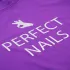 Tricou violet Perfect Nails cu logo metalic M