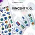 Autocolant pentru unghii - Vincent vG