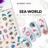 Autocolant pentru unghii - Lumea mării 3D