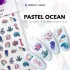 Autocolant pentru unghii - Ocean pastel 3D