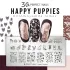 Stamping Plate - Happy Puppies