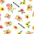 Nail Sticker - Sunny Flowers 3D