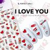 Nail Sticker - 3D I love you