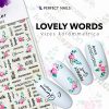 Nail Sticker - Lovely Words