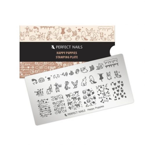 Stamping Plate - Happy Puppies