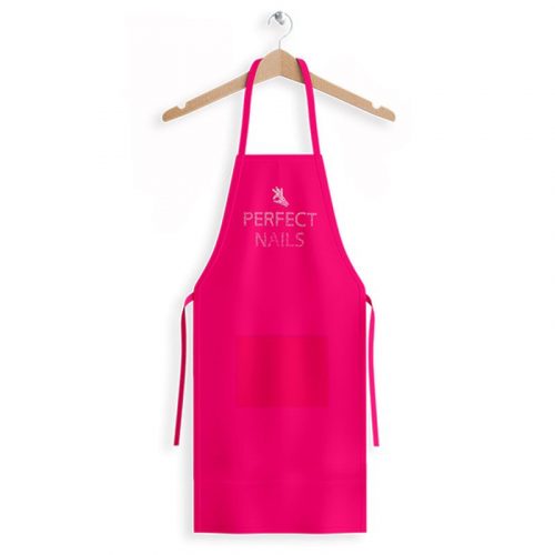 Apron - Pink with PN Logo with Rhinestones