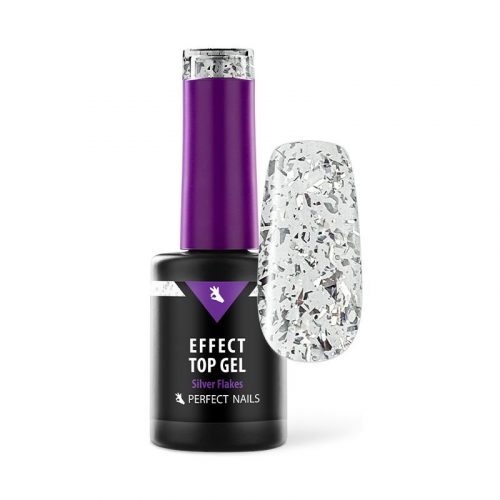 Flakes Effect Top Gel - Silver Flakes