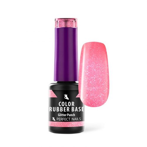 Color Rubber Base Gel - Glitter Punch 4ml