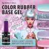 Color Rubber Base Gel - Shimmer Pink 8 ml