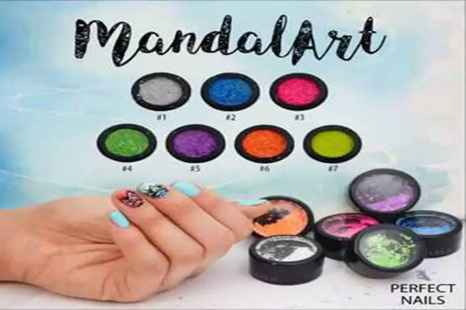 Mandalart nailart flakes